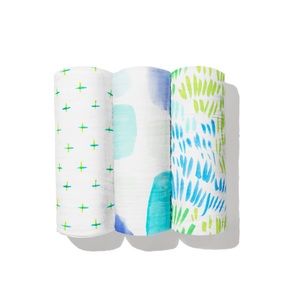 Brand New Lovevery swaddle 3 pack Calm & Cool